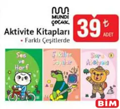 MUNDİ ÇOCUK AKTİVİTE KİTAPLARI